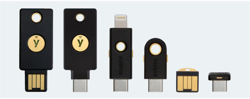 Selection of Yubikey Devices