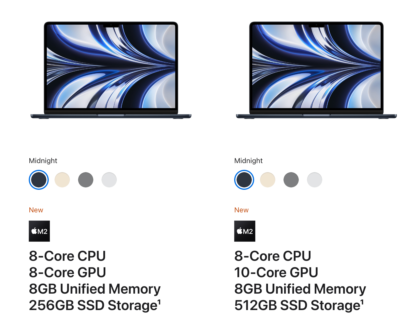 M2 Macbook Air Configurations